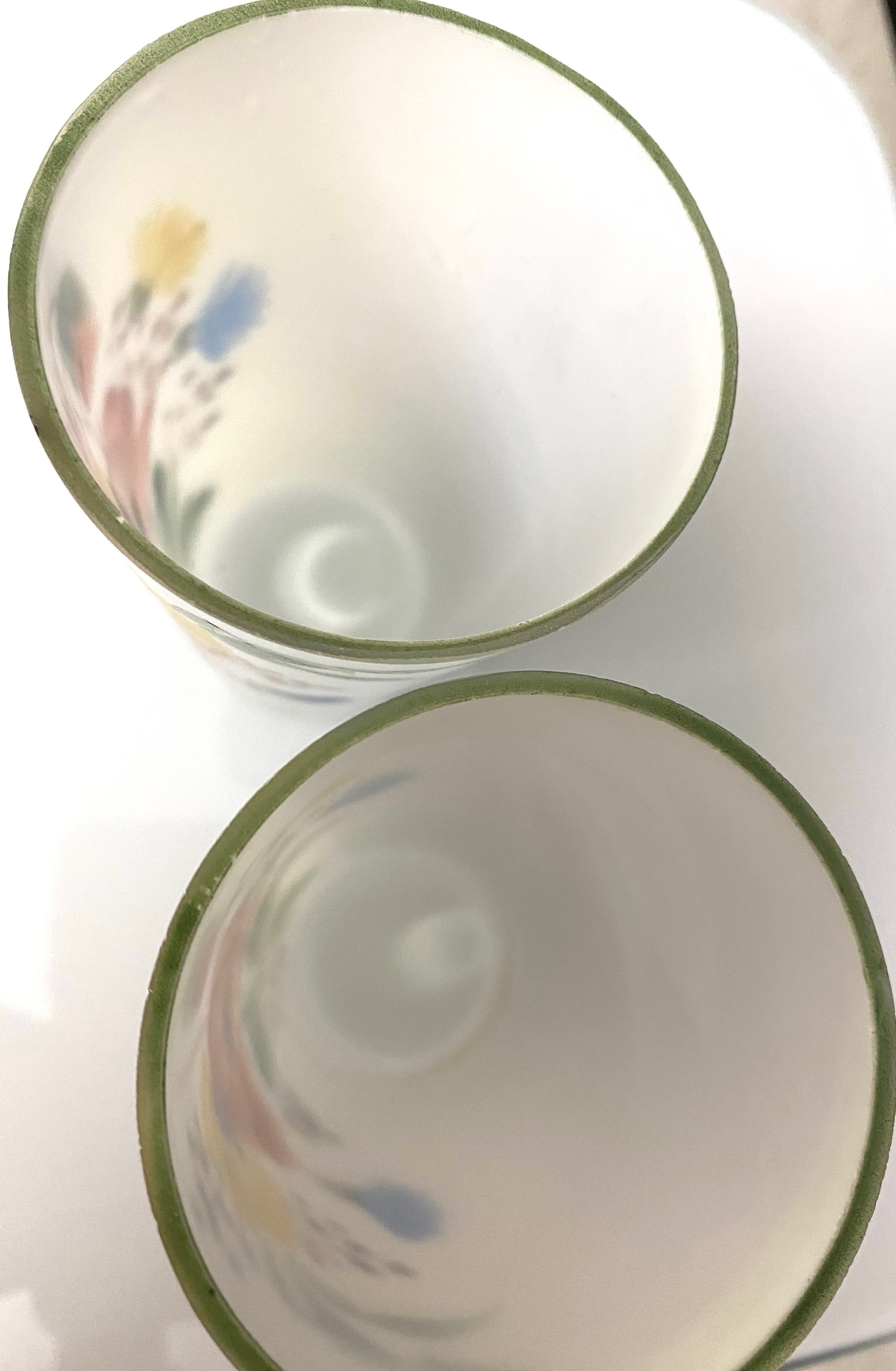Стаканы молочное стекло ручная роспись 1950гг