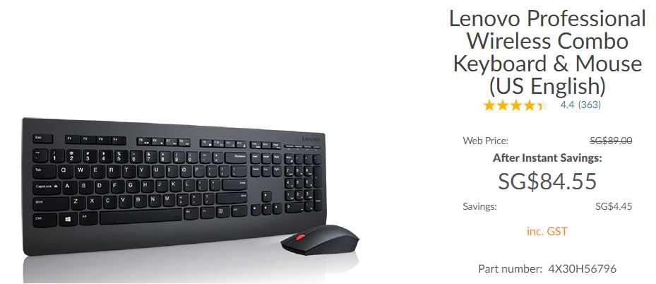 Kit tastatura si mouse Wireless LENOVO Professional Ultraslim, negru