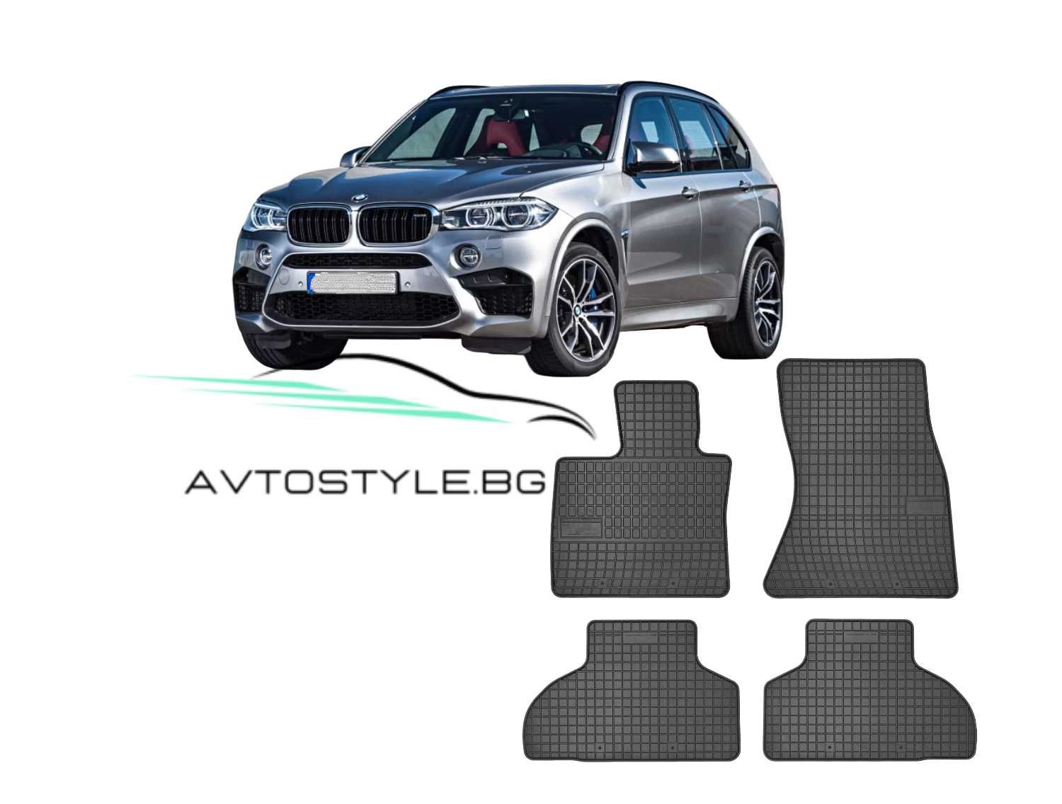 Гумени стелки зa BMW X5 F15, F85, 2013-2018 г., Frogum