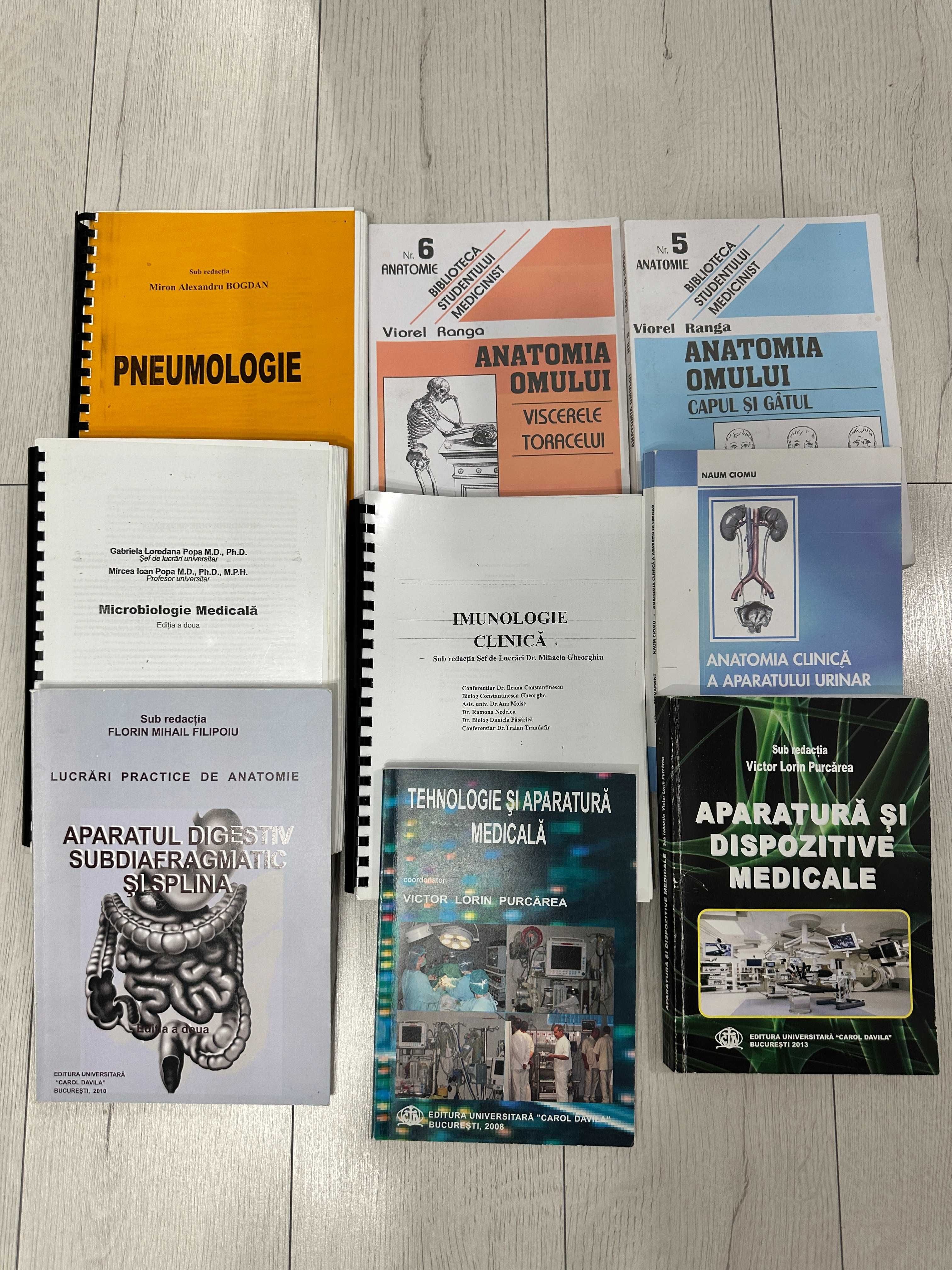 Carti, manuale, tratate si atlase pentru medicina generala - An 1-6