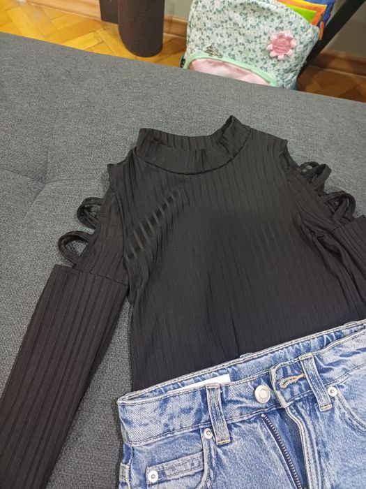 Сет дънкова пола Zara и блузка