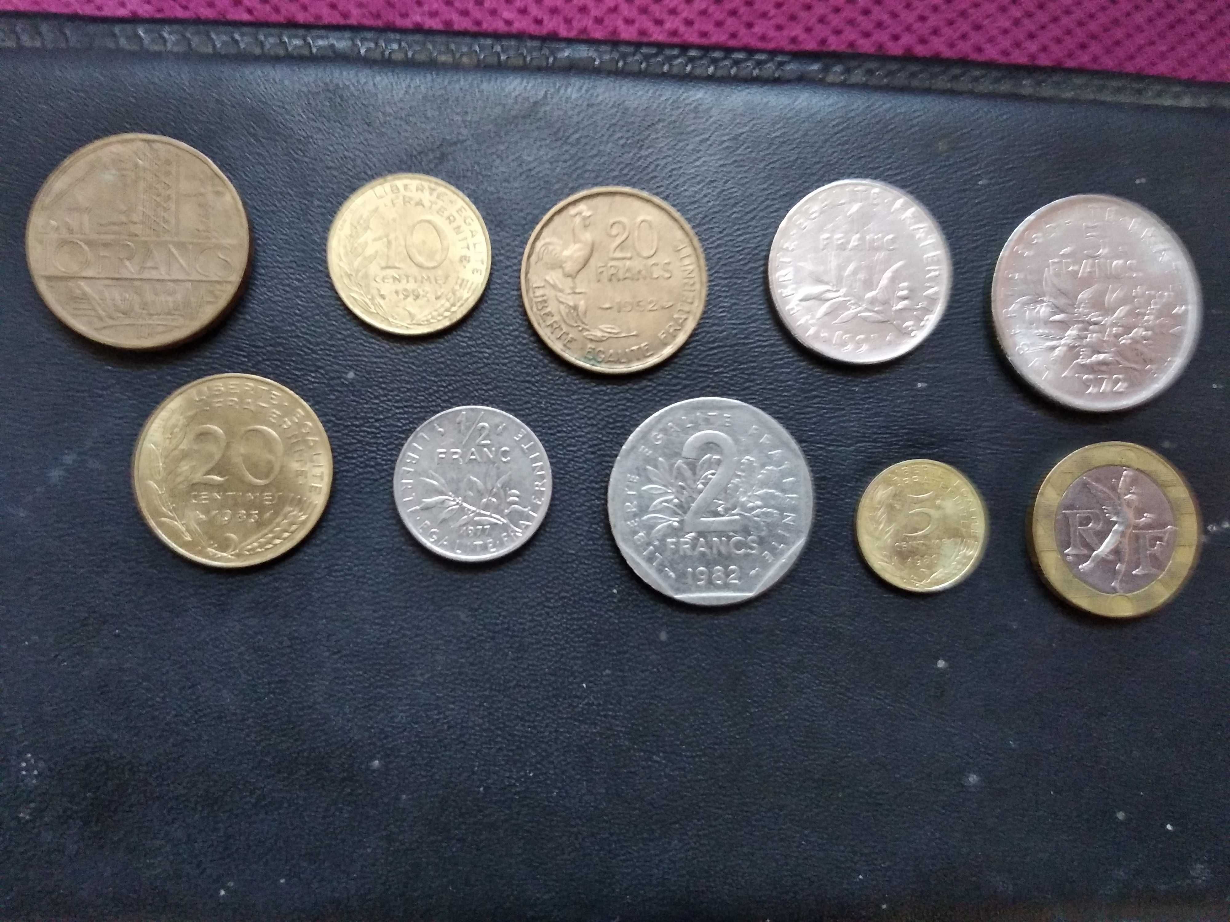 Монети от Германия, Франция, Италия и Белгия.