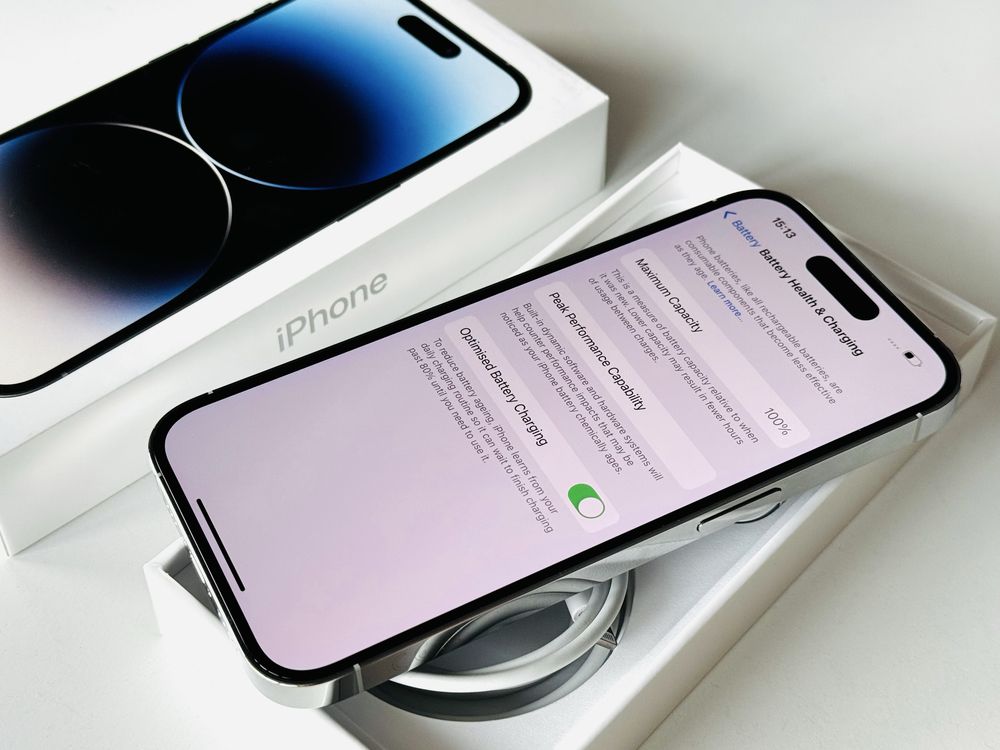 Iphone 14 Pro 128GB White 100% Батерия! Гаранция 6 месеца