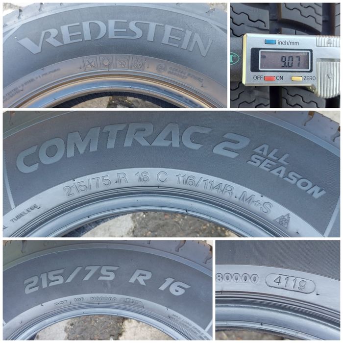 O bucată 195/215 75 R16C M+S iarnă - una Michelin Continental Nokian V