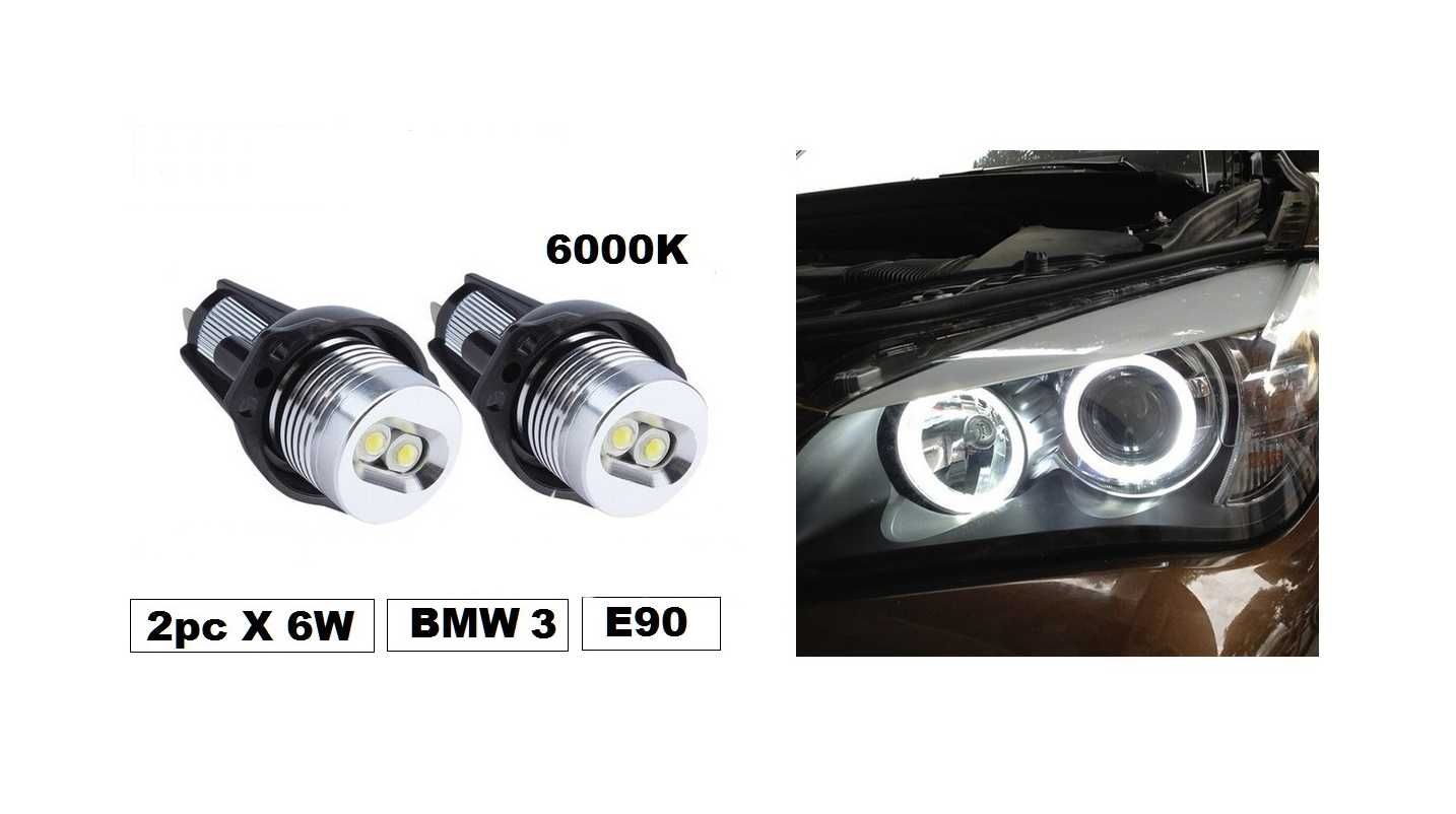 LED крушки за фарове Angel Eye Bmw E90