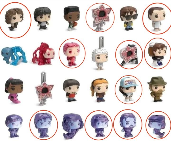 обмен игрушек kinder joy stranger things (очень странные дела)