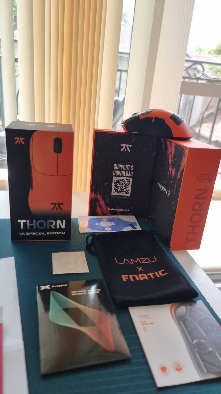 Fnatic x Lamzu THORN 4K Special Edition (3 вида нови x-raypad крачета)