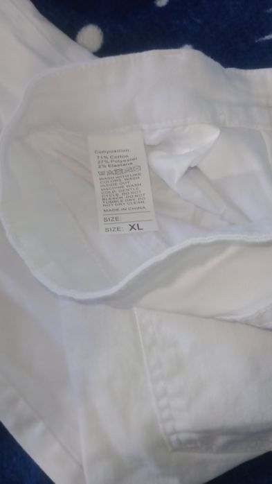 Blugi albi pentru bărbați mărimea XL