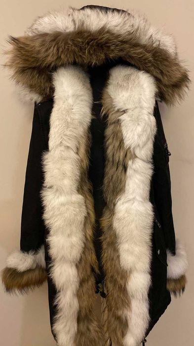 Луксознa дамскa парка с естествен косъм – ТОП качество