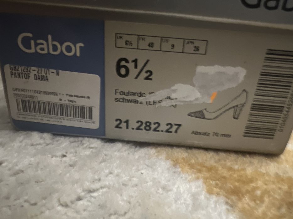 Pantofi cu toc de 8 cm Gabor