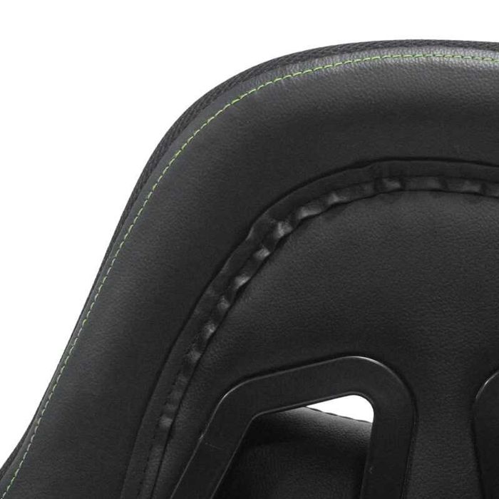 Геймърски стол, HM1204, Черен, Изкуствена кожа, 51х49х125см.