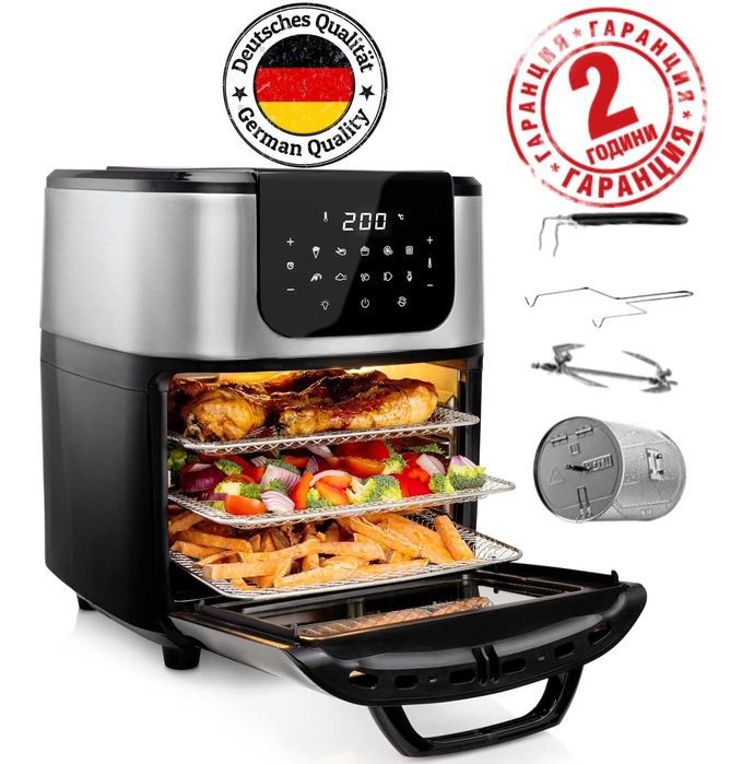 ПРОМО Нова Фурна Фритюрник Еър Фраер Princess AeroFryer 11л с Гаранция