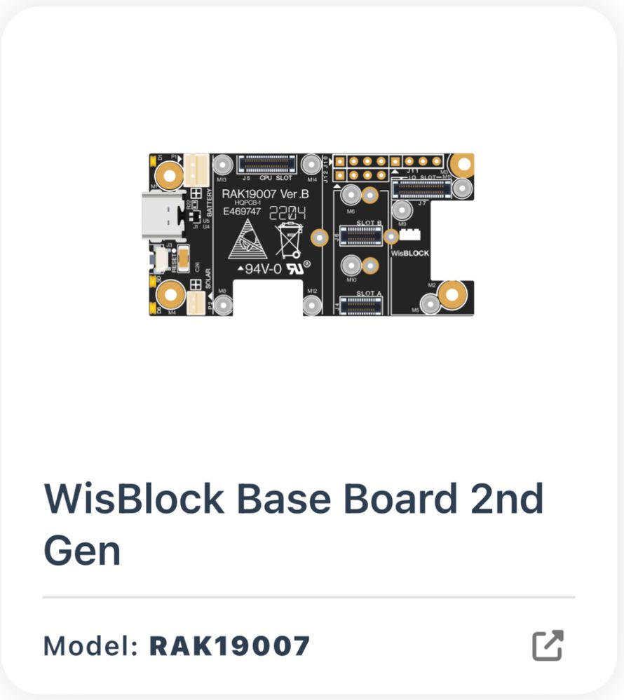 Kit Meshtastic RAKwireless 868 Mhz NRF52