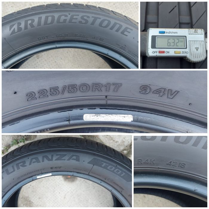 O bucată 225/50 R17 vară - una Bridgestone