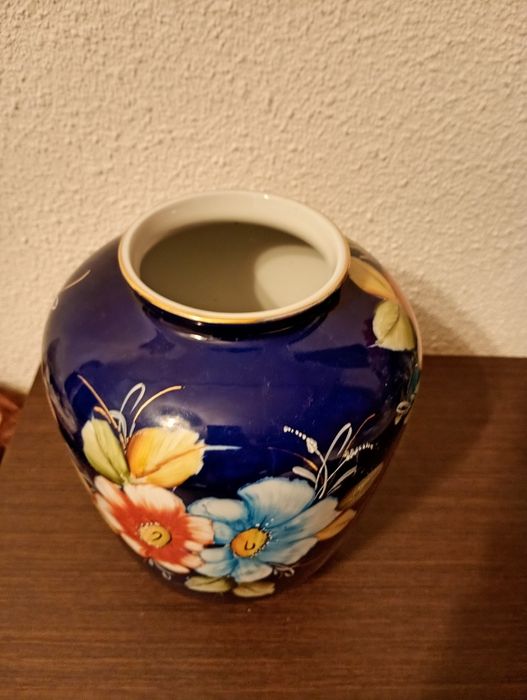 Vază românească cobalt