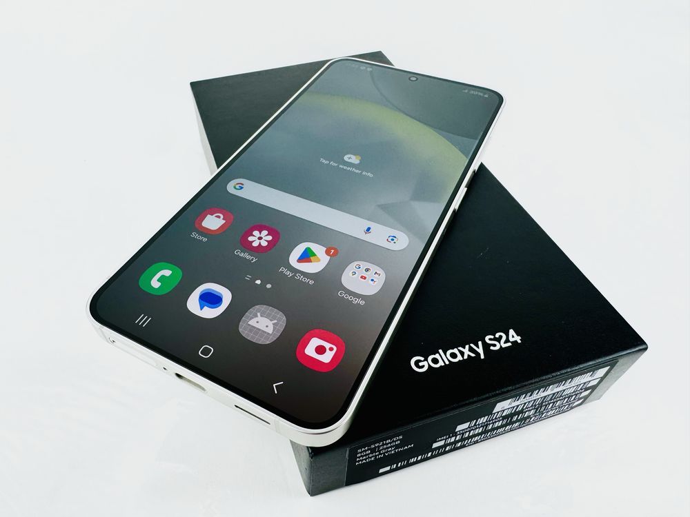 КАТО НОВ! Samsung Galaxy S24 5G 256GB 8RAM Marble Gray Гаранция!