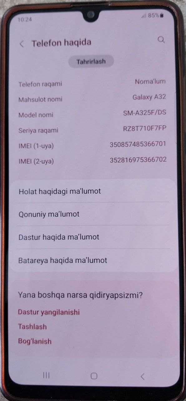 Samsung A32 sotiladi srochni