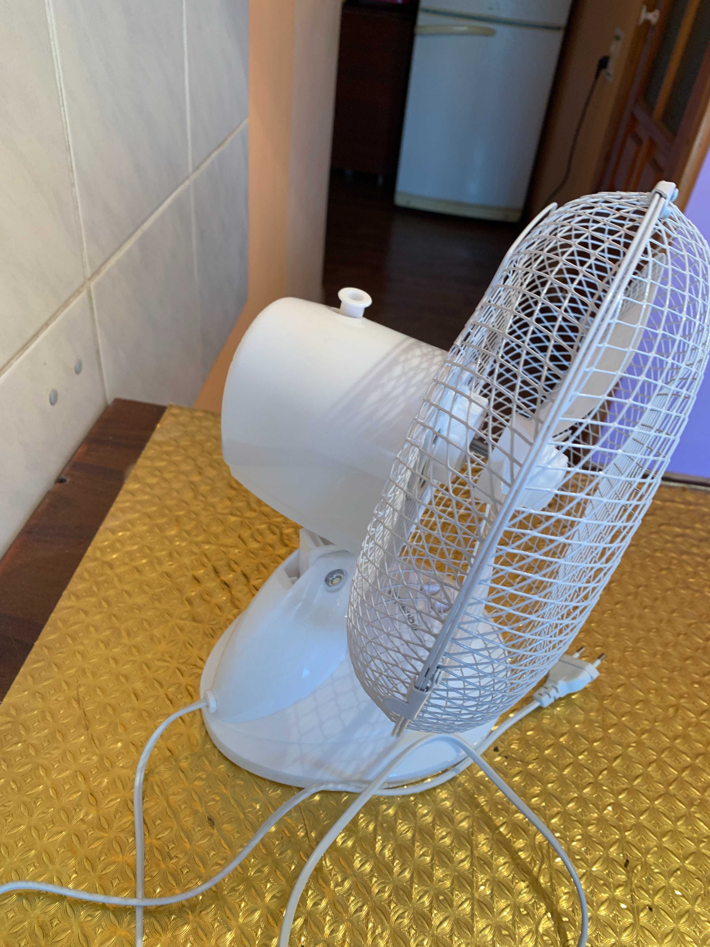 Продам вентилятор настольный 2-скорост. белого цвета (сделано в КНР)