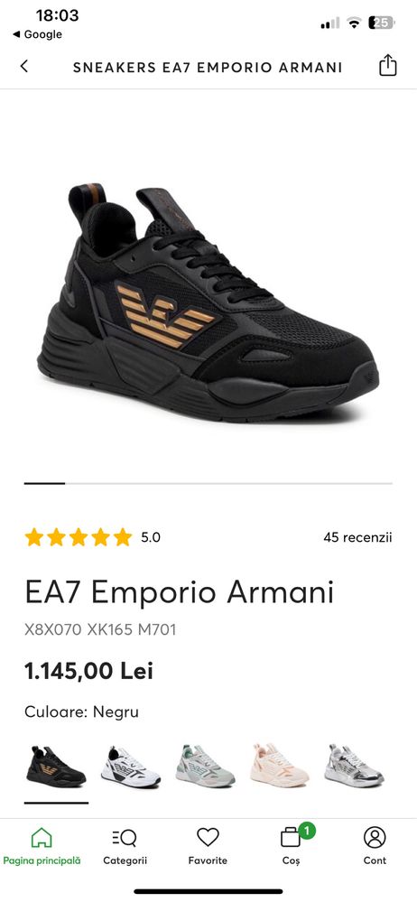 Adidasi emporio armani ea7