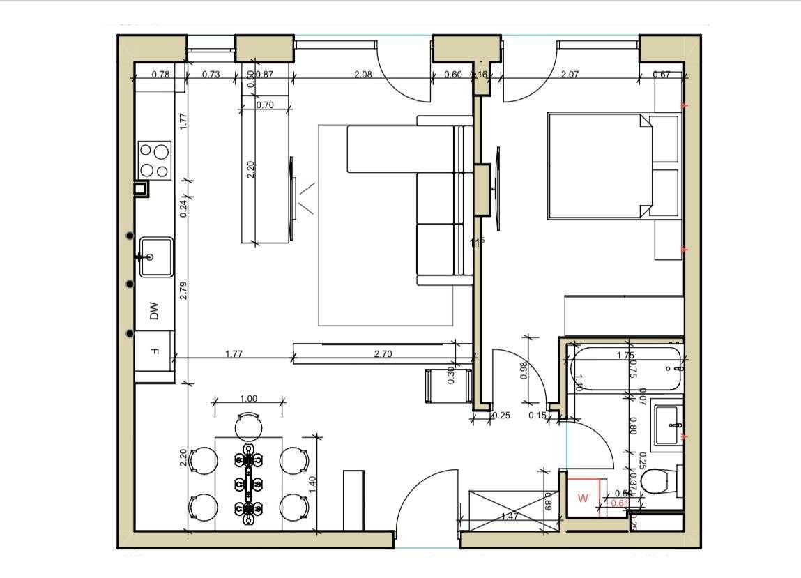 Apartament 2 camere 55 mp - Zona Centrala - constructor