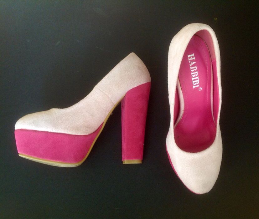 Pantofi dama cu toc si platforma