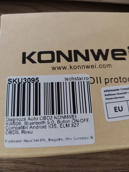 Diagnoza OBDII Konnwei