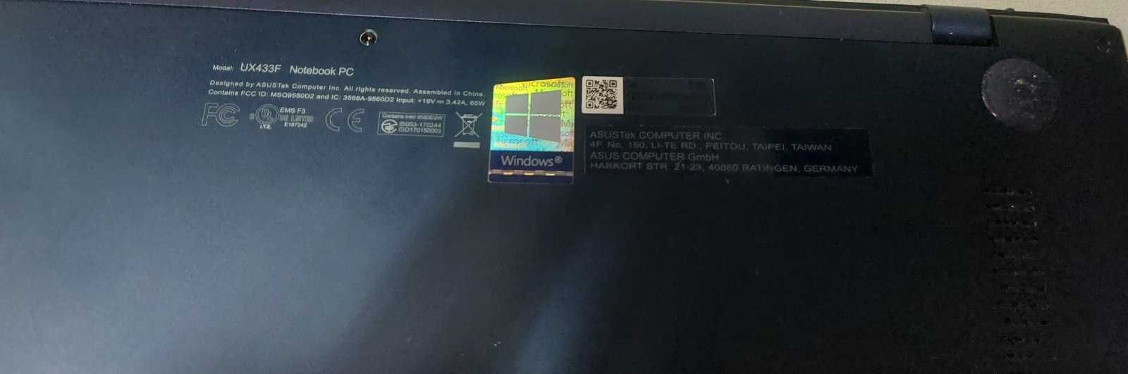 Лаптоп ASUS ZenBOOK A14 UX433F I7 RAM 8 SSD 256GB