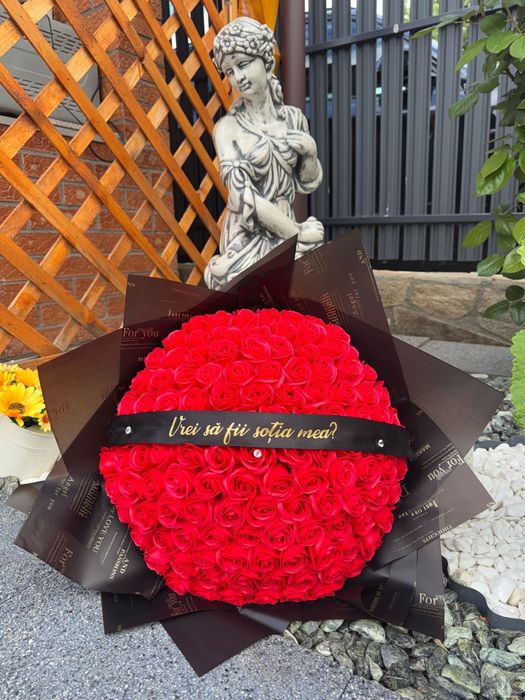 buchet trandafiri sapun buchet flori cadou personalizat rosu roz mov