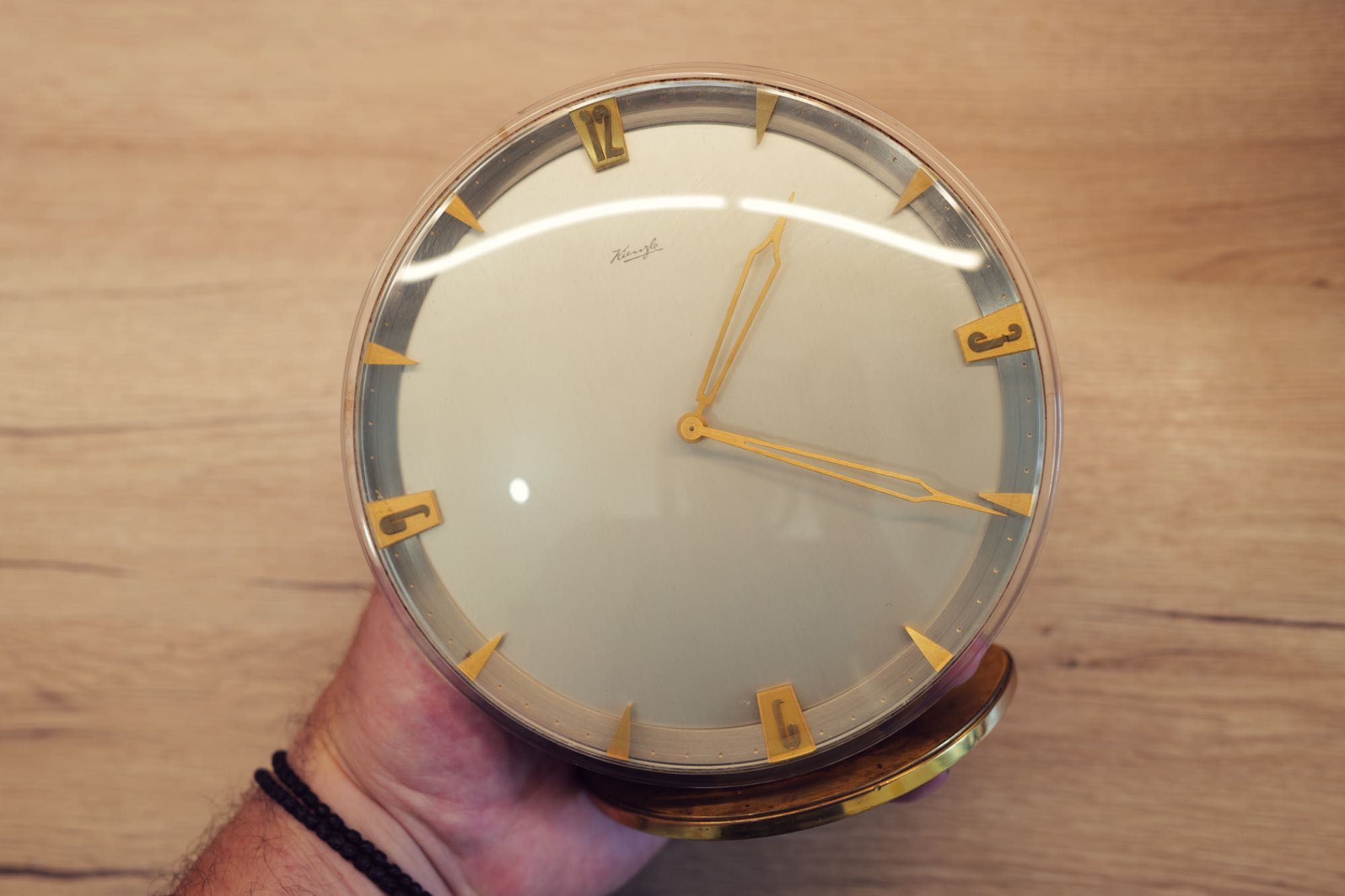 Ceas Kienzle Superia 8 zile Art Deco Vintage 1960 de masa birou
