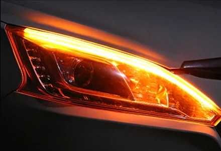 Lumini de zi DRL banda LED cu semnalizare secventiala dinamica auto