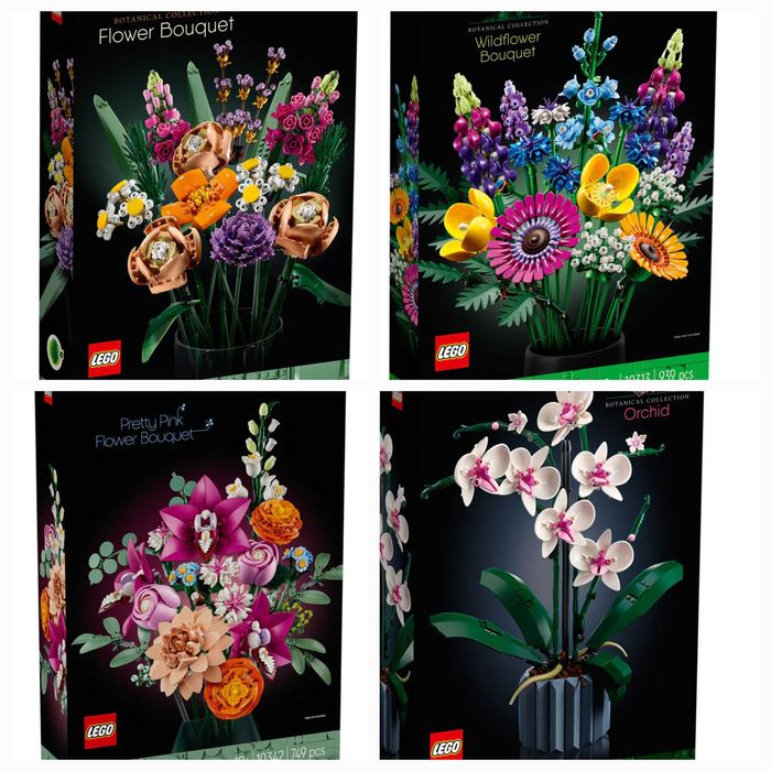 Нови Lego Icons Botanical - 10280, 10313, 10342, 10311