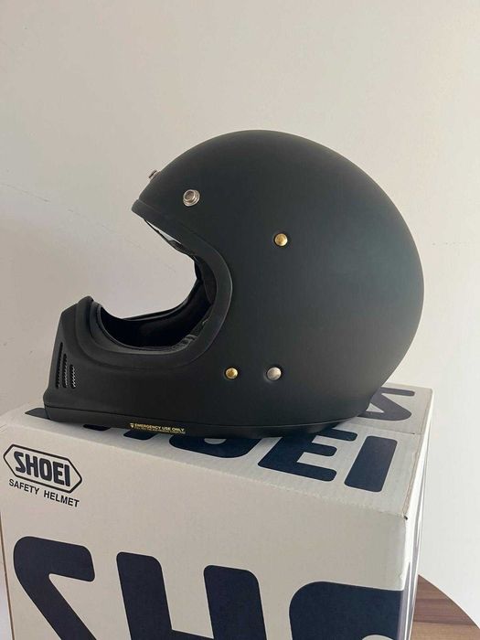 Casca moto Chopper Bobber Shoei Ex-Zero - S - Negru Mat si Lucios