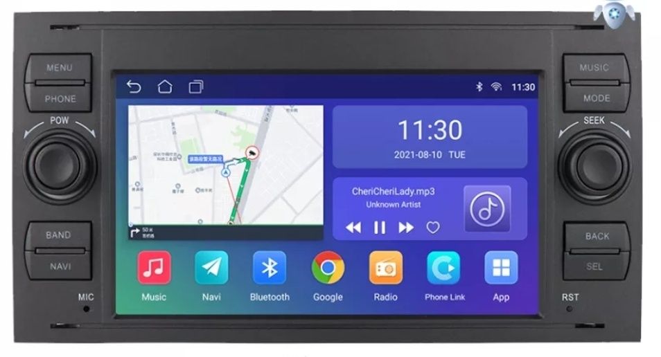 Navigatie Ford 9 inch Android 10 dedicata GPS YouTube Bluetooth USB 4G