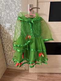 Продам детское зелёное платье «Ёлочка»