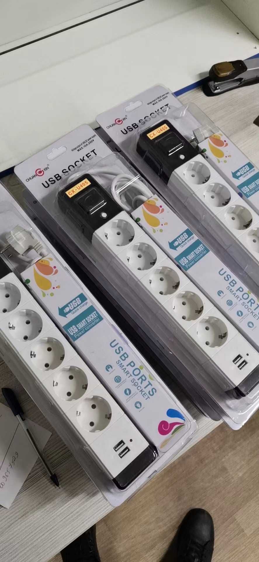 Сетевой фильтр, Удлинитель, тройник 1,8, 3, 5 метра с USB
