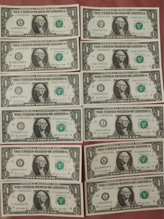 Продам коллекционные банкноты доллары