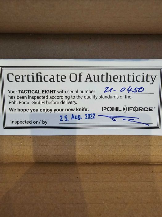 Нож Pohl Force Tactical Eight SW