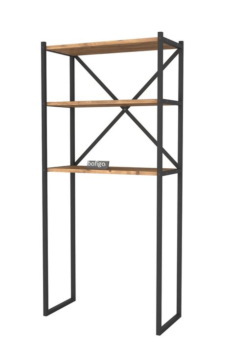 Шкаф за пералня и сушилня. Органайзер за баня с 3 рафта