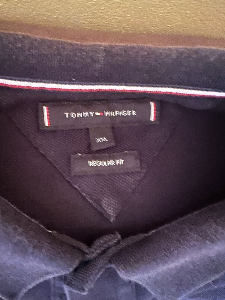 Мъжка плътна тениска с яка