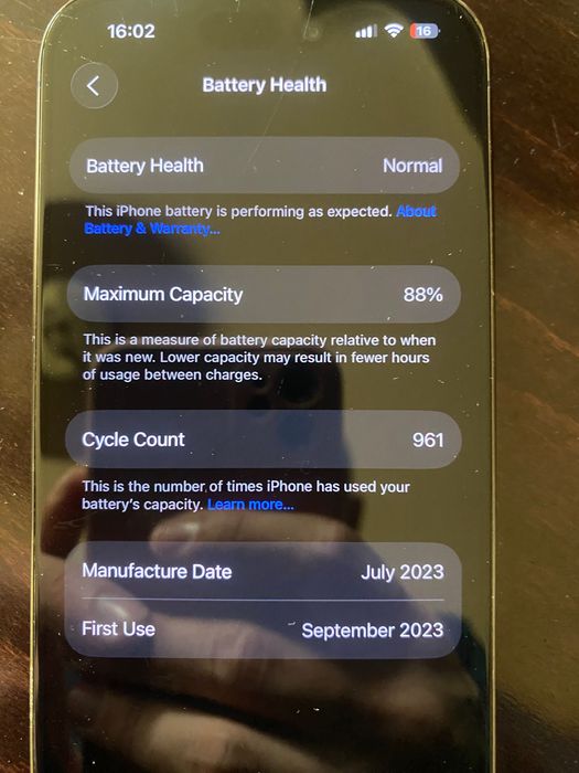 Iphone 15 pro 128gb blue titanium