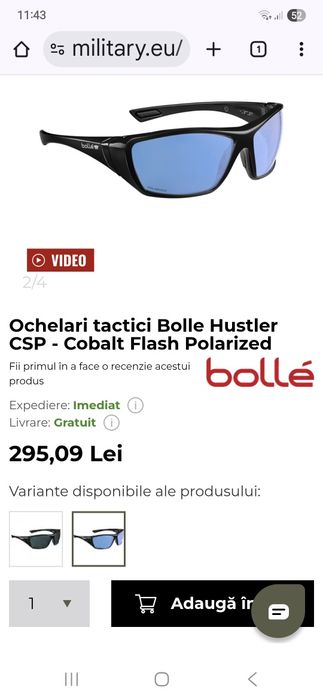 60 lei Ochelari Bolle Hustler polarizati