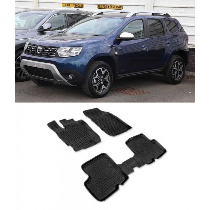 Covoare/Presuri cauciuc 100%  tip tavita Dacia Duster 2 2018-->2023
