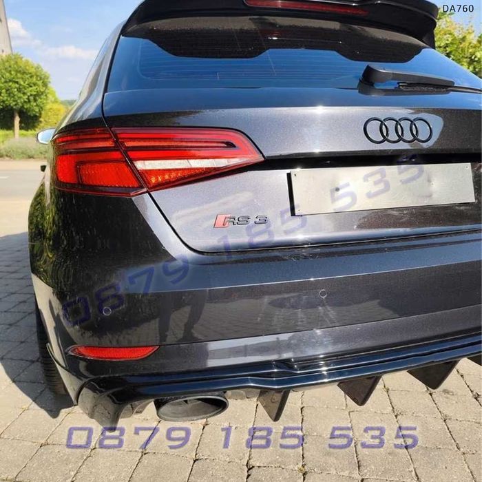 Тунинг дифузьор задна броня Audi A3 8V Facelift Хечбек заден дуфузор