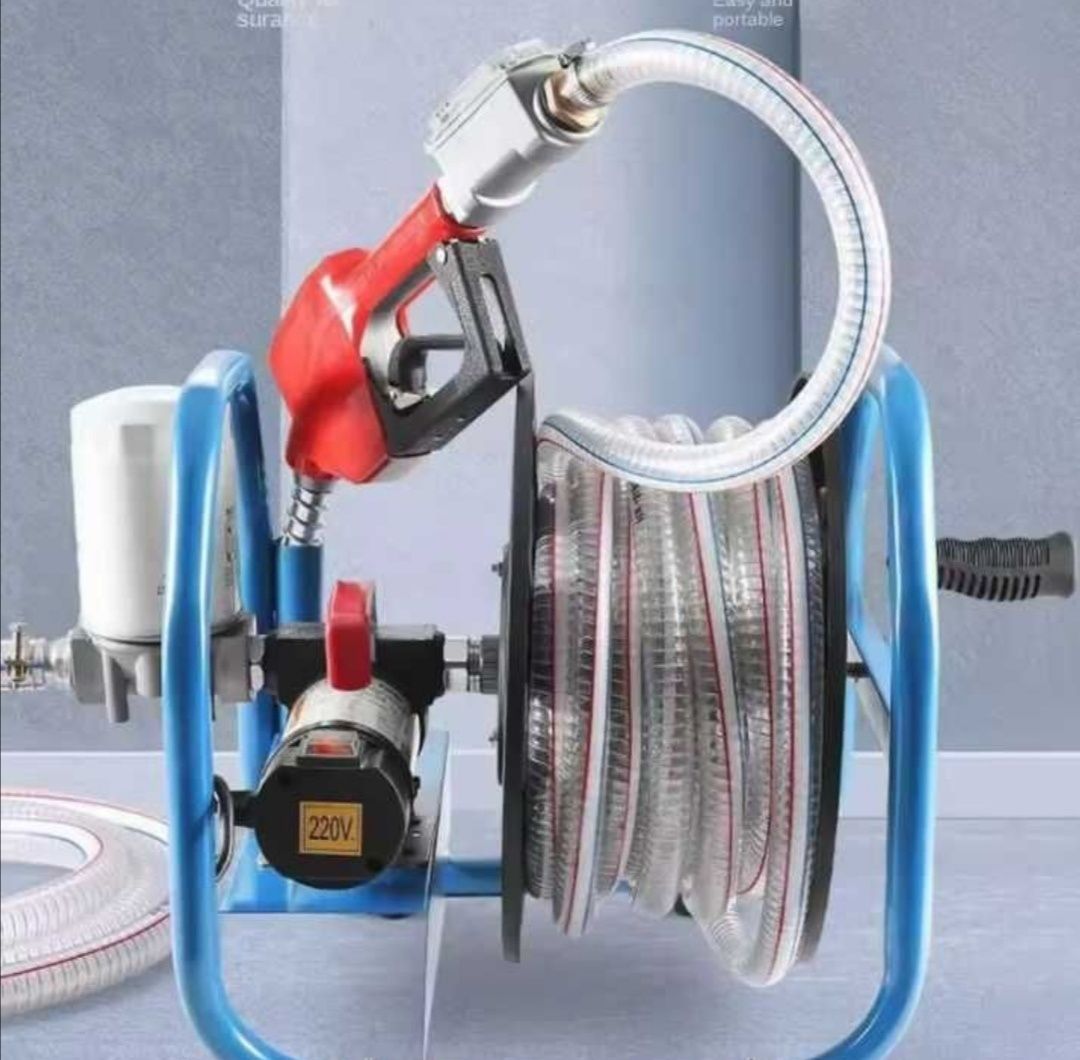 Електрическа помпа за гориво 380W - 12V /24V, 220V с маркуч и пистолет
