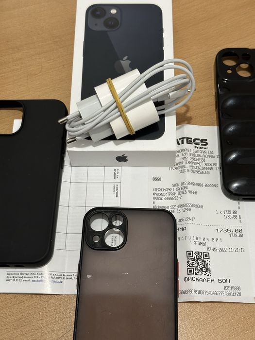 КАТО НОВ! iPhone 13 - Black - 128 GB