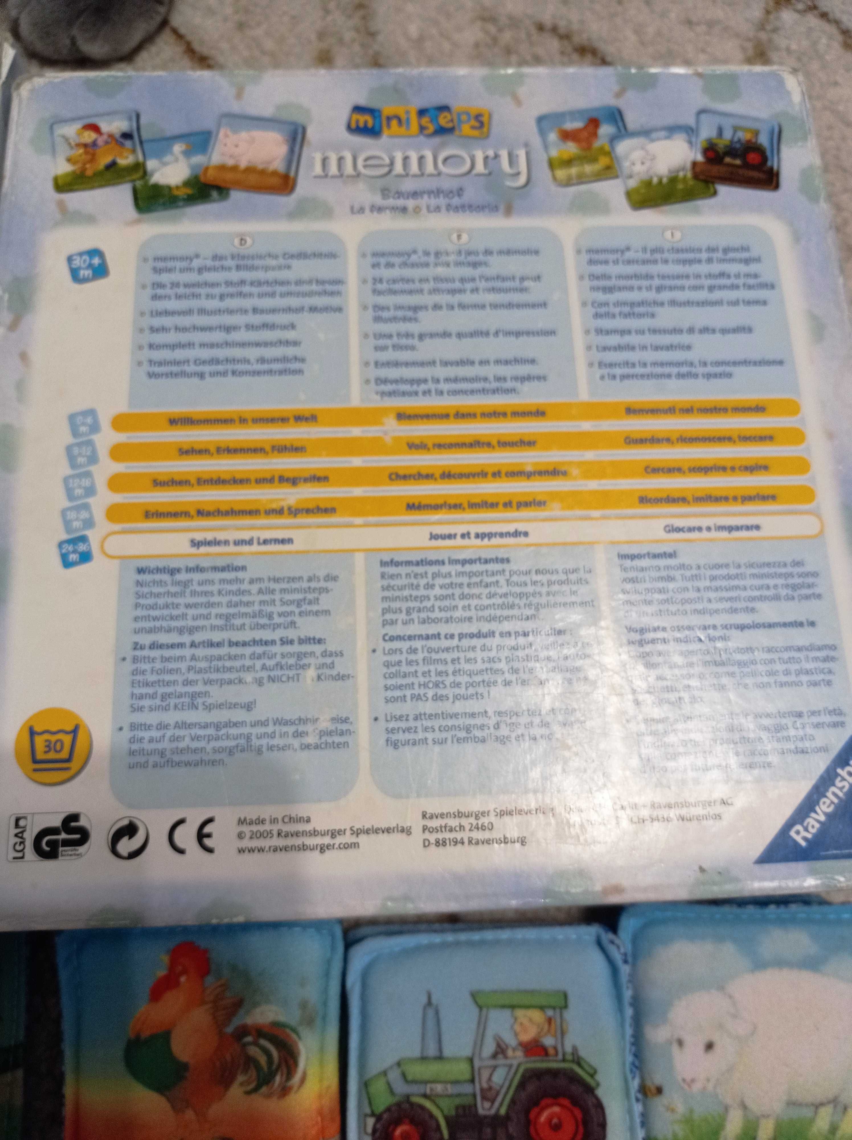 Ministeps memory 24 cartonase pentru copii