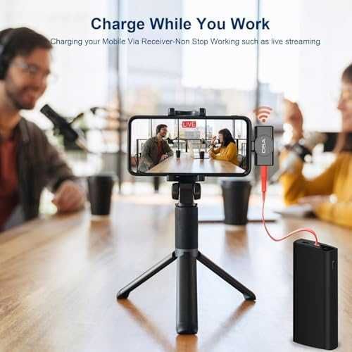 Нов Безжичен микрофон за iPhone Android TikTok Vlog USB-C 40 часа