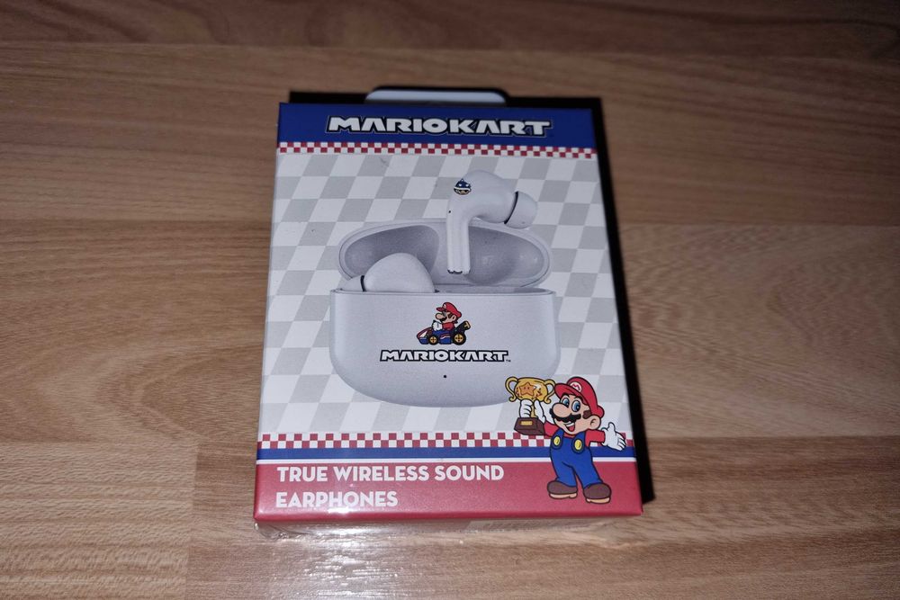 Casti earpods Mario Kart True Wireless Sound Bluetooth TWS cu carcasa