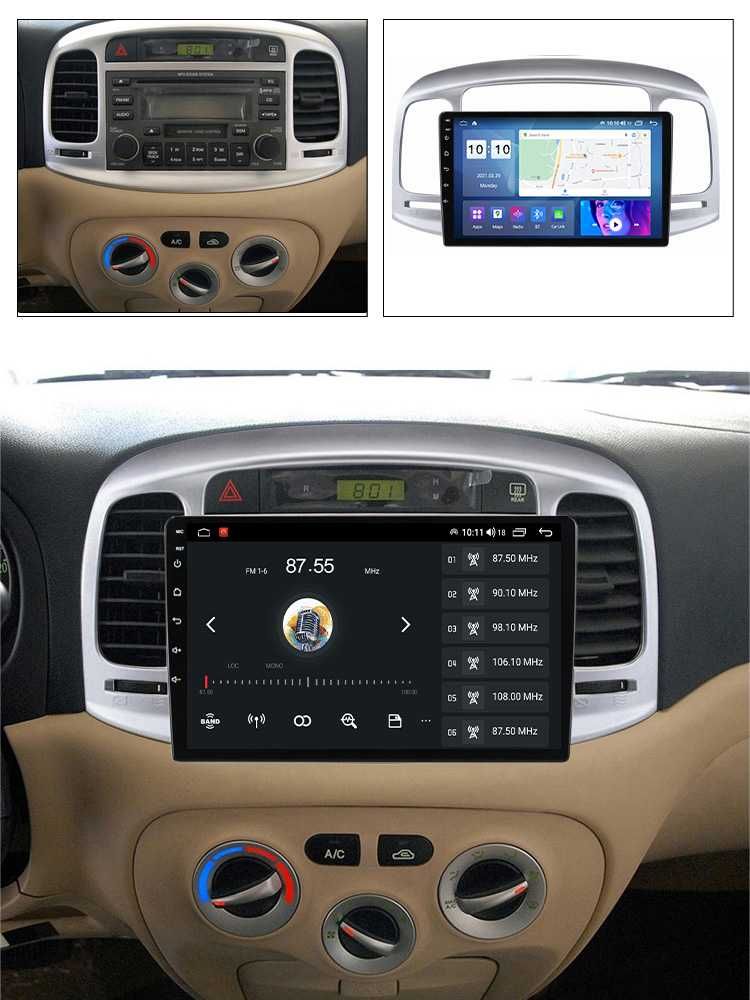 Navigatie Hyundai Accent 2006, Android 13, 9 inch, 2 GB RAM 32 GB ROM