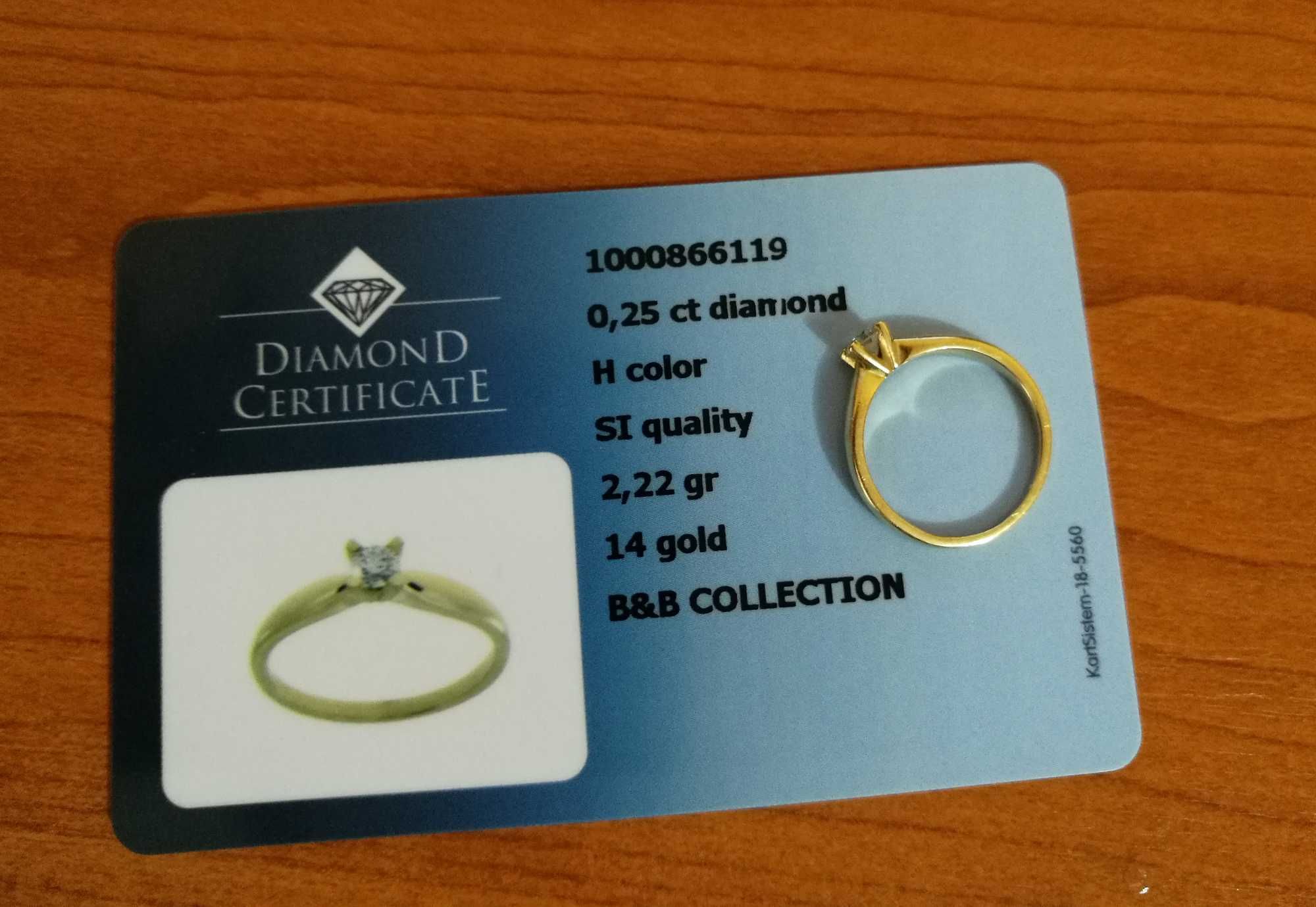 Vand inel de Aur cu Diamant